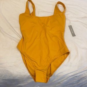 Never worn yellow one piece from Everlane